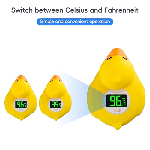 Image of b&h Baby Bath Thermometer - USB Rechargeable, Instant & Accurate Temperature Readings, Waterproof, Digital Water Temperature Monitor for Newborns & Toddlers (Classic Charging Duck)