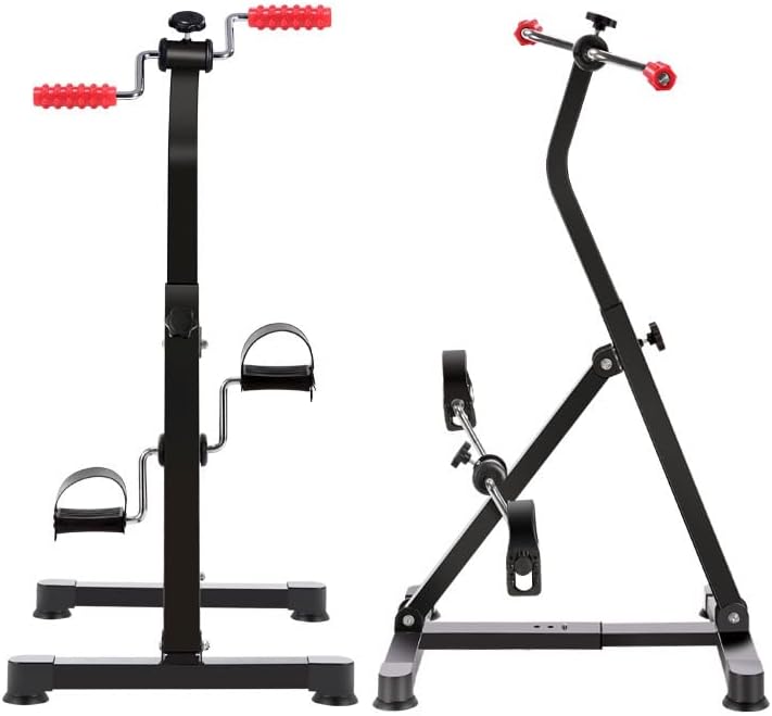 折りたたみ コンパクト フィットネスバイク ステッパー エクサー 負荷調整付き リカンベントバイク 高齢者 運動器具 運動器具 高齢者 足 トレーニング リハビリ用バイク ミニ 筋トレ 屋内 健康 有酸素運動