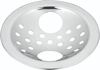 CHILLY-S Stainless Steel Floor Drain Cover- 5" (127mm) Jali/Grating with Pisto Gypsy Double Hole for Bathrooms, Kitchens, and Open Areas