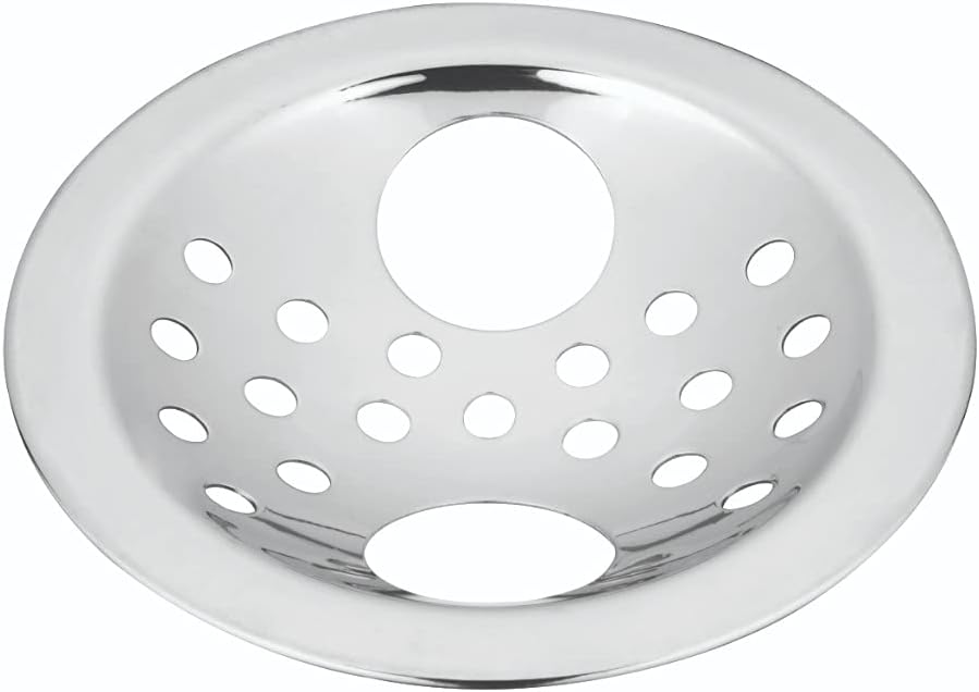 CHILLY-S Stainless Steel Floor Drain Cover/Jali/Grating for Bathrooms, Open Area, Kitchen Sinks and Wash Basins (127mm (5"), Pisto Gypsy Double Hole)