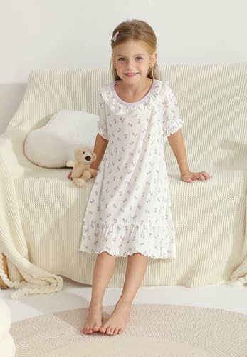 Girls' Summer Dress,Toddler Soft Floral Dresses 3-12Years3