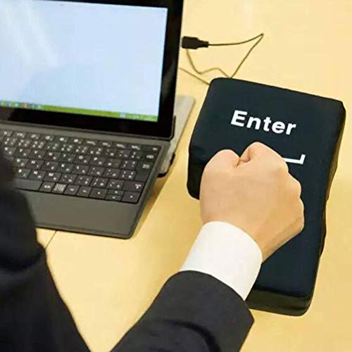 Oreiller de décompression USB noir, le cadeau collègue idéal - 7