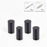 Aluminium Abstandshalter 13 x 20mm schwarz im Set kaufen. Aluminium Abstandshalter schwarz erhalten Sie bei uns zum günstigen Set - Preis.