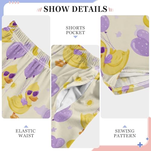 Cute Funny Ducks Lounge Pajama Pants Soft PJ Bottoms for Sleepwear Ages 6-14 Years4