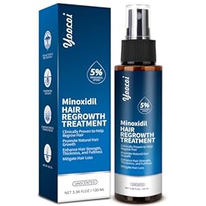 Yoocoi Hair Growth Serum 5% Minoxidil for Men and Women: Hair Regrowth Treatment for Stronger Thicker Longer Hair – With Biotin – Help to Stop Thinning and Loss Hair 100ML