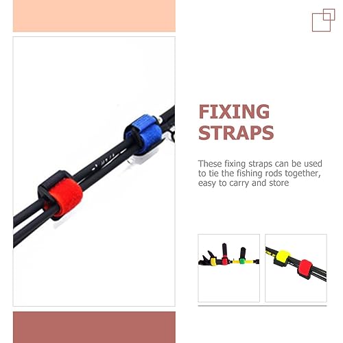 Correas para cañas de pescar BESPORTBLE ajustables de 100 piezas 2