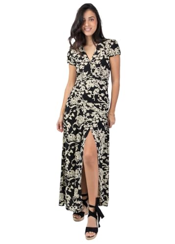 Robe longue noire Marbella fluide pour vos soirées d'été chics