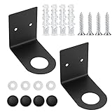 AIOUHMYM 2 Stück Seifenspender Halter, Shampoo Halter Wandmontage, Seife Flaschenhalter, Shampoo Duschgel Pumpe Handständer Halter Aufhänger, Lotionbehälter für Küchenregal Bad, Schwarz