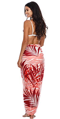 SHU-SHI Womens Beach Cover Up Sarong Swimsuit Cover-Up Pareo Coverups Print4
