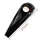 HDBUBALUS CNC Smooth Dash Fuel Console Cover and Gas Tank Cap for Harley Touring Model Schwarz