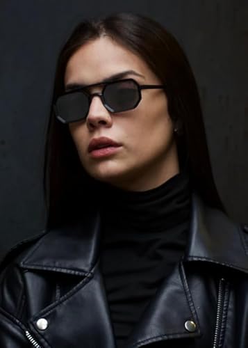 Óculos De Sol Unissex Vibe Vopoo Proteção UV400 (Preto)