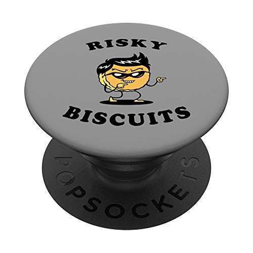 Galletas arriesgadas - Funny Cool Biscuit Pun PopSockets PopGrip Intercambiable