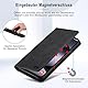 Guisessy Handyhülle für Xiaomi Redmi Note 14 Pro 5G Hülle Leder, Premium Klappbar Flip Wallet Case mit Magnet Kartenfach Standfunktion Schutzhülle für Redmi Note 14 Pro 5G, Schwarz