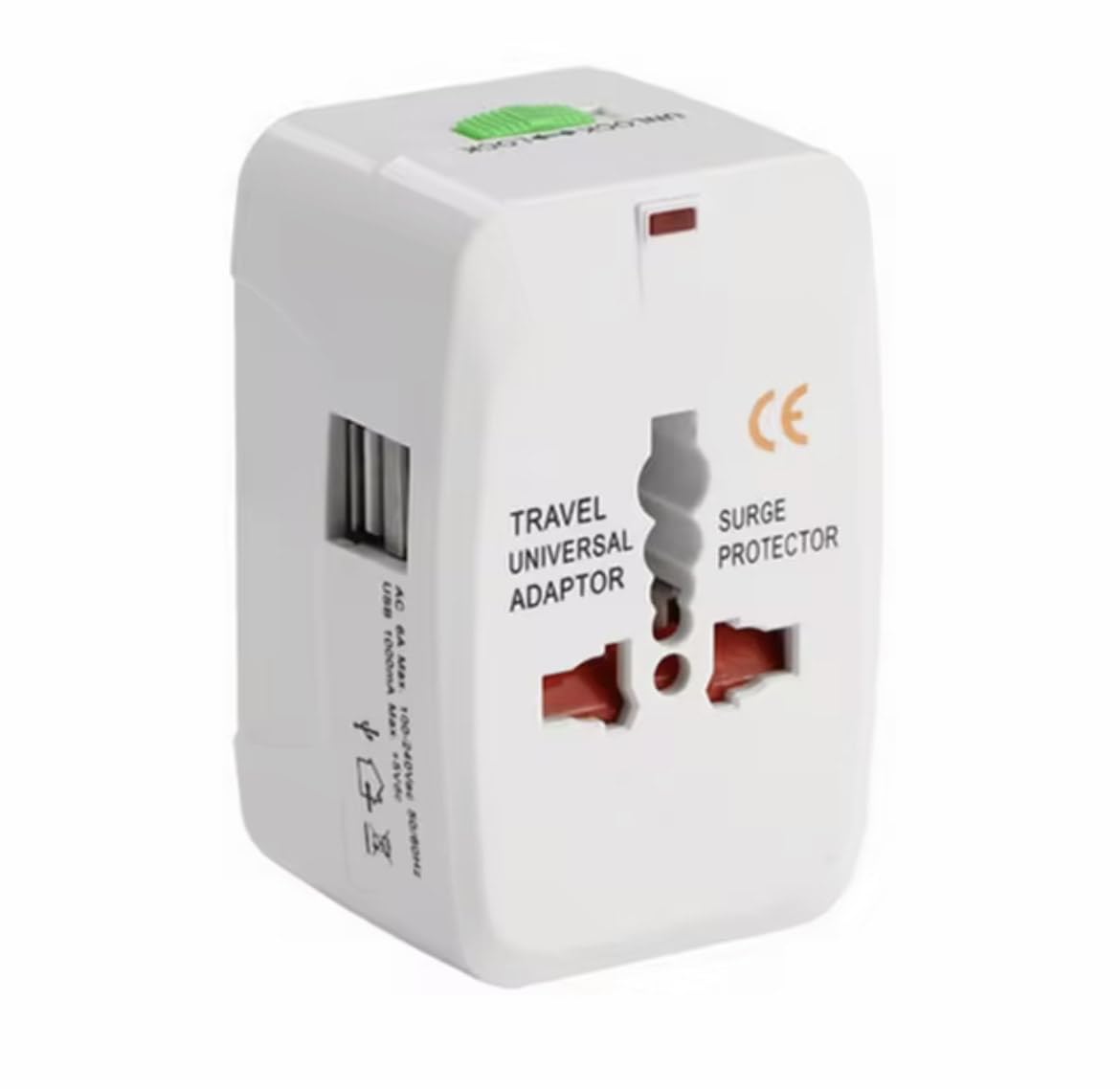 Universal Travel Adapter with Dual USB Charging Ports, Compatible, Multifunctional and Perfect for use in North and South America, Europe, The US, Australia, The UK, and More Than 150 Countries. (B0DC57LLSP) Amazon Price History, Amazon Price Tracker