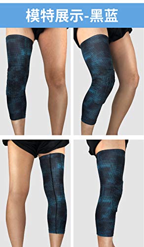 Manchon de jambe de compression bleu BaronHong taille L