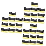 SUPVOX Tire Applicator 30-Pack Wax Applicator Sponges for Car Tire Shine and Vehicle Cleaning 3.93X2.16X4.72In Portable Sponge for Automotive Exterior Care