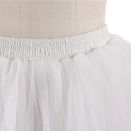 Jupe de princesse en maille plissée adulte blanche taille unique