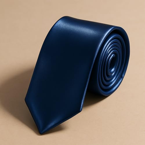 Image of SOFTSTYLE Premium Satin Necktie For Men | Wrinkle-Free | Ofice, Party & Wedding
