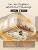 DREO Whole Room Heater 714, 60° Vertical & 90° Horizontal 3D Oscillating Heating, 12 ft/s Long-Range Circulator, 3 Heat & 3 Fan Settings, Remote, Space Heaters for Indoor Use, Bedroom, Office, Black