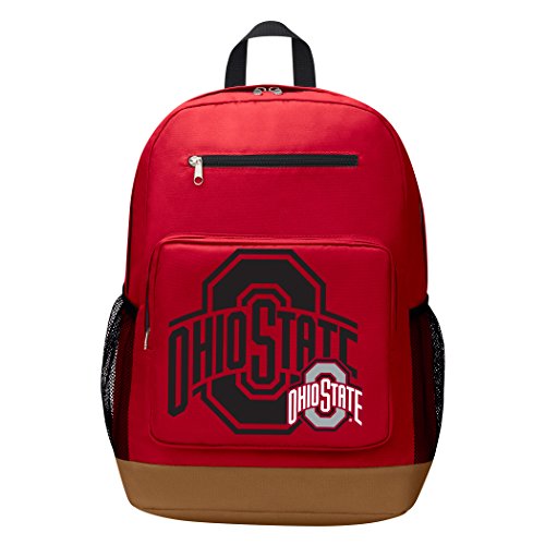 Officially Licensed NCAA Ohio State Buckeyes "Playmaker" Backpack, Red, 18"