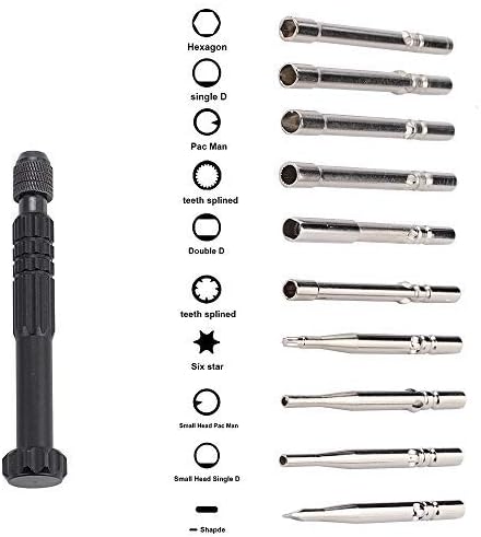 Hipa 10pcs Carburetor Adjustment Tool Set for 2 Cycle Small Engine Carburator Adjusting Tool Screwdriver String Trimmer Chainsaw Leaf Blower (Wallet-Size Carrying Case)