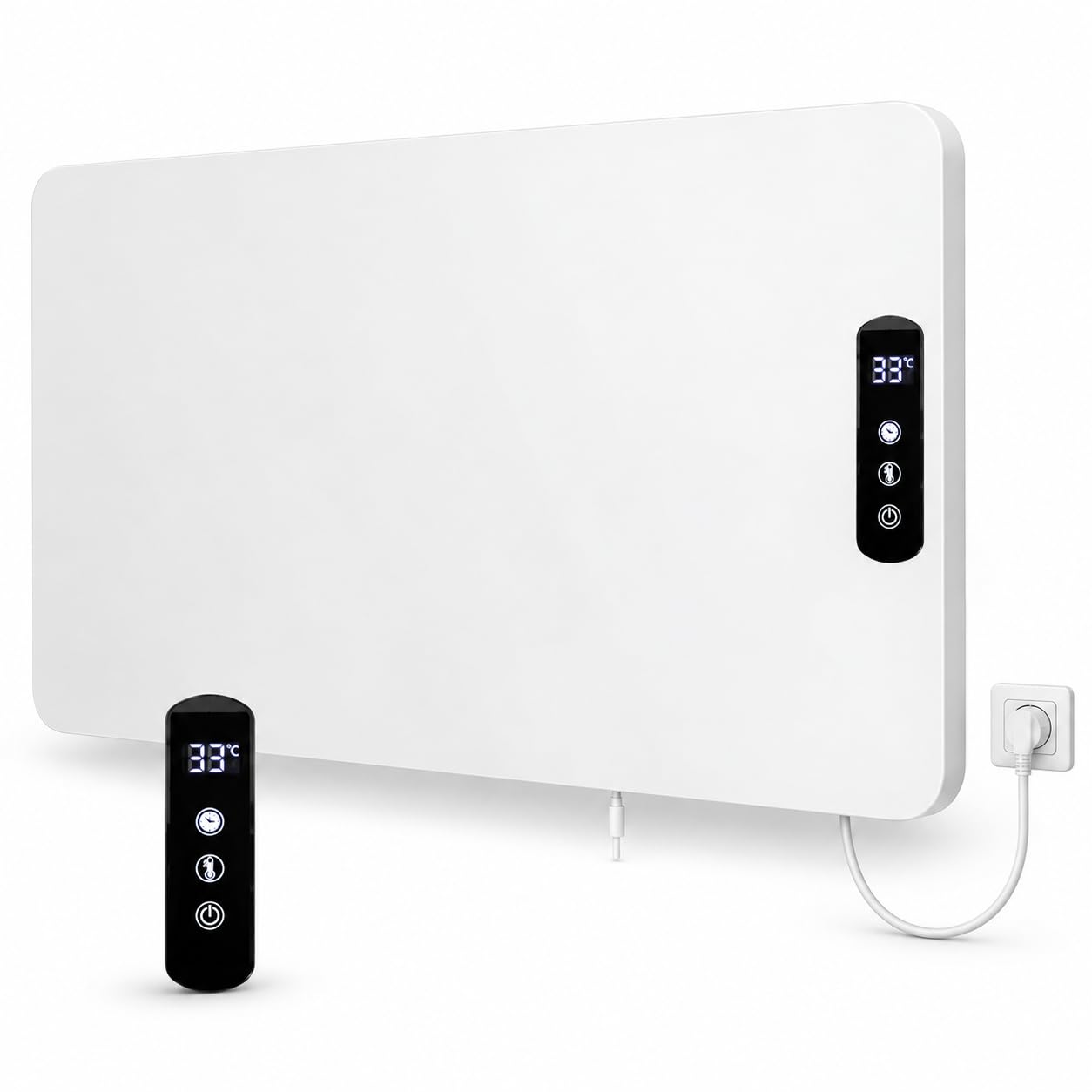 Radiateur à Panneau, Convecteur Intelligent WiFi pour Maison et Bureau 600W