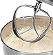 Bomann Knetmaschine | 8 Geschwindigkeitsstufen | 6,3 Liter Edelstahlschüssel | 3,5 kg Teigzubereitung | 35° schwenkbarer Multifunktionsarm | 1200 Watt | Schneebesen aus Edelstahl | KM 398 CB rot