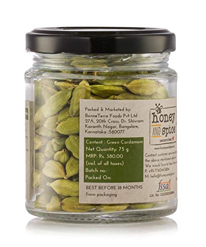 Image of Honey and Spice Green Cardamom Straight From Plantation Freshly Harvested Whole 8mm Cardamom 75gm