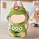 Bekleidung für 17cm Monster Plüsch, Monster Keychain Doll Kleidung, Kuscheltier Kleidung Outfit nur Bekleidungs zubehör für 17cm Pullover Hoodie Bekleidung DIY Kinder Geschenke (Rosa Samthut)