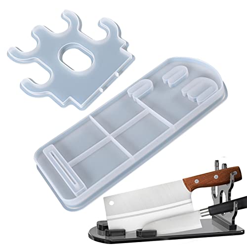 Luckxing Molde para cucharas,Molde de Descanso para Cortador de Cocina | Moldes de Silicona de Resina para Bandeja de Servicio, Estante de Almacenamiento, Molde de Silicona, Arcilla de Cemento Cover