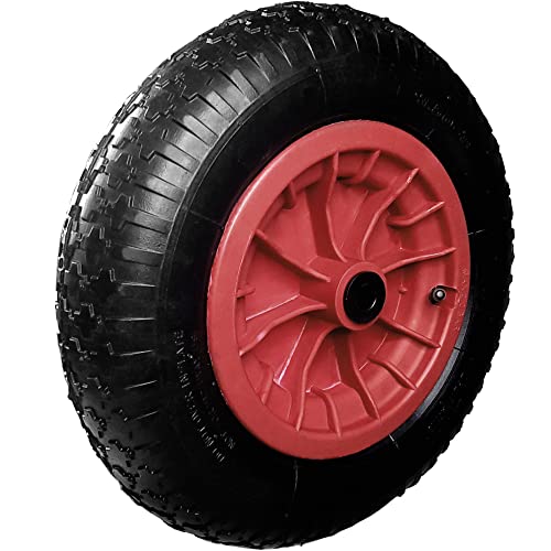 350mm (14') Pneumatic Wheel with 25mm (1') Centre & 16mm (5/8') Reducer Bushes for...