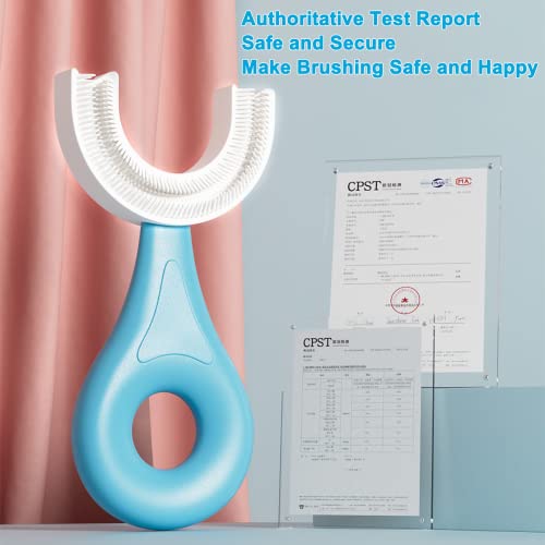 Escova de dentes em forma de U infantil escova de dentes de grau alimentício cabeça de escova de sil