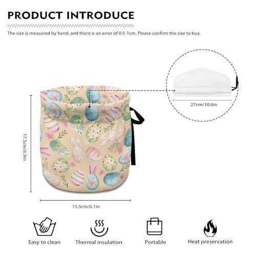 Image of Easter Egg Tea Cozy for Teapot Insulated Large Teapot Cover to Keep Warm Tea Kettle Cover Machine Washable for Home Kitchen Tea Party Table Decor