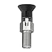 Kipp 03089-03004AK Stainless Steel Indexing Plunger, Natural Finish, Pull Knob, C Style, Locking Pin Hardened, Inch, 5/16-24" Thread, 38.5 mm Length