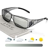 EXTREMADAMENTE DURADERO Y LIGERO-Excelente: el diseño envolvente hace que los usuarios de gafas se sientan cómodos y con una visión completa. Además, lente lateral para una mejor visión periférica y protección ocular.