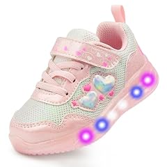 White Pink Light Up Shoes