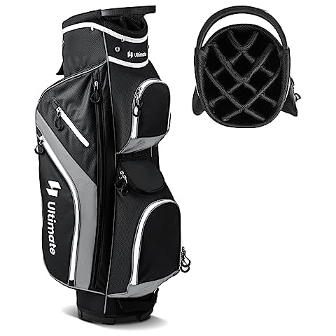 Tangkula Golf Cart Bag with 14 Way Top Dividers Cover