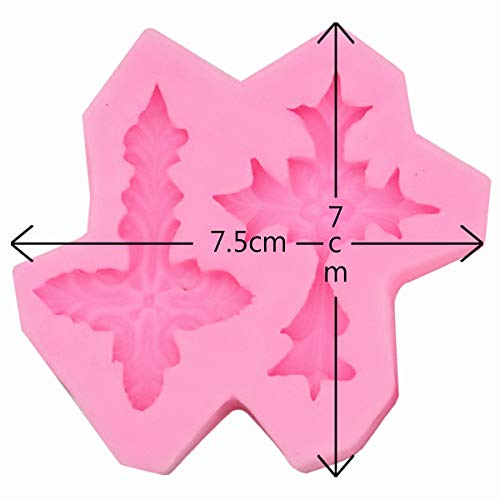 Hengke 2 peças moldes de silicone cruzado para artigos de festa de batismo, chá de bebê, festa de ca