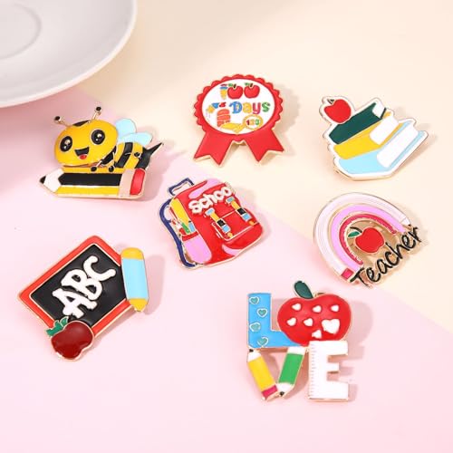 Broches en émail pour professeur et joli ensemble d'épinglettes pour sac - 2