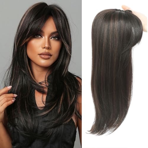 JQM Hair Toppers for Women, 18 Inch Long Hair Pieces