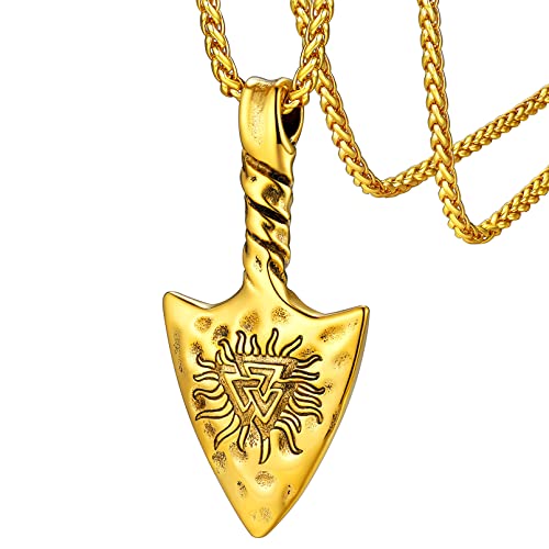 Collier flèche nordique homme avec sa boîte cadeau élégante idée de présent pour un proche