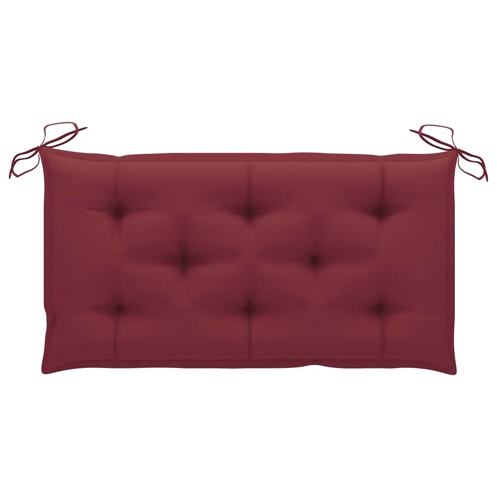 Cuscino per dondolo Hollywood, per panca da giardino, altalena Hollywood, cuscino di ricambio, per interni ed esterni, tessuto vinaccia, 100 cm