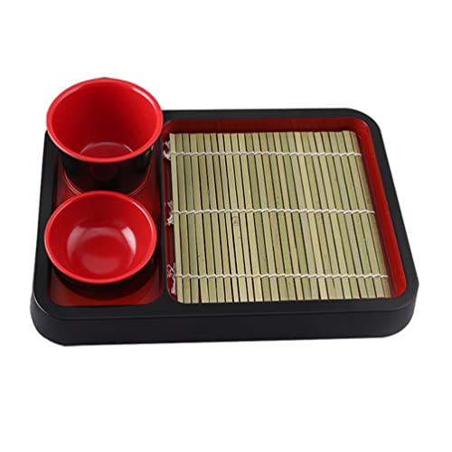 1 Set Japanese Cold Noodle Plate Sashimi Tray Japanese Special Plate Sushi Mat Serving Tea Tray Fruit Plate Japanese Udon Noodles Decorative Cooking Dish Platter Tableware Bamboo