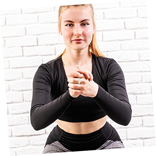 Yardwe 14 piezas anillas de silicona ergonómicas para mujer miniatura 6