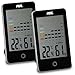 Produktbild ADE Digitales Hygrometer WS1701 mit visuellem Schimmelalarm im Doppelpack Thermometer mit präziser Anzeige der Temperatur Luftfeuchtigkeit mit 12 Stunden-Verlauf Großes LCD-Display & Batterien Schwarz