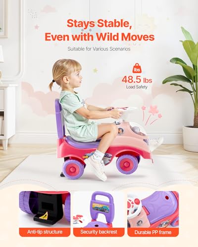 Variante de VEVOR correpasillos Rosa 19-36 meses 500×240×430 mm