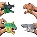 Tier-Finger-Set, Hai-Handpuppe für Kleinkinder, weiches Gummi, Haifischpuppe für Kinder, realistische Meerestiere, Haikopf, Dinosaurier, Hai, Krokodil, Handpuppe Spielzeug