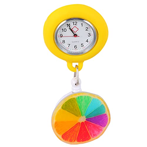 Hemobllo Relógio de Lapela Retrátil para Enfermeiros Médicos Clip- Enfermeira Enfermeira Relógios de