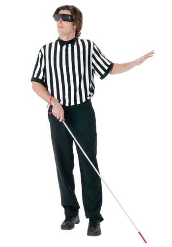 Blind Referee EZ Guy Costume Costume - Standard - Chest Size 33-45
