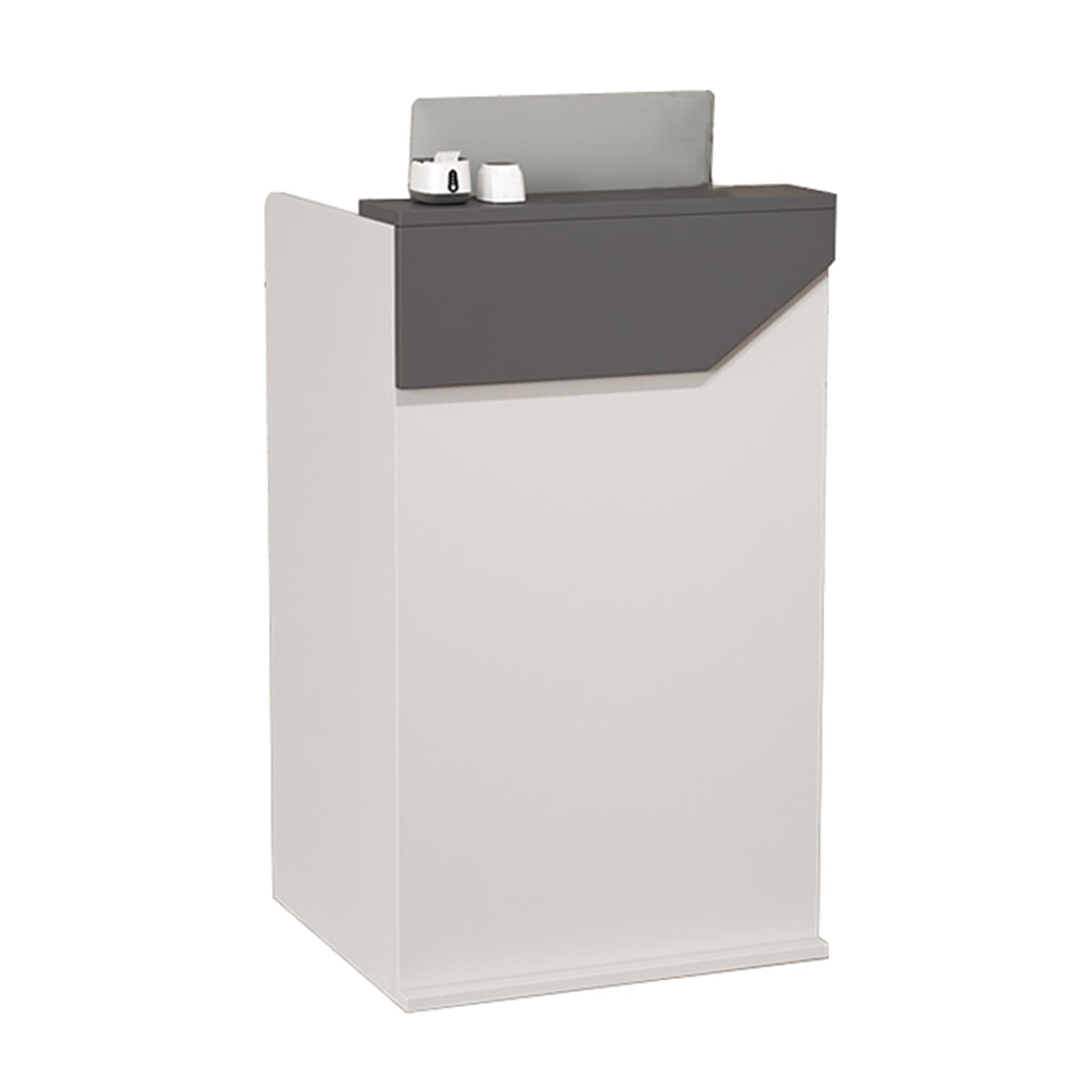 Moderno banco reception con cassetto chiudibile a chiave, postazione di lavoro per salone di abbigliamento e ristorante, 60 x 42 x 95 cm, mobili per vendita al dettaglio elegante e funzionale